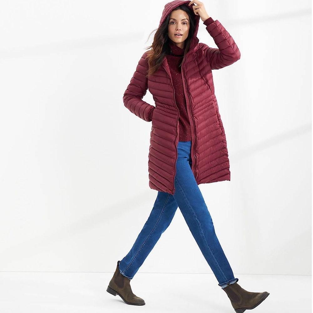 Lands’ End Women's Petite Wanderweight Ultralight Packable Down Coat